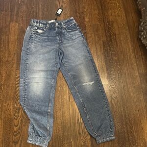 Rag & Bone Blue Ankle Cropped Jeans